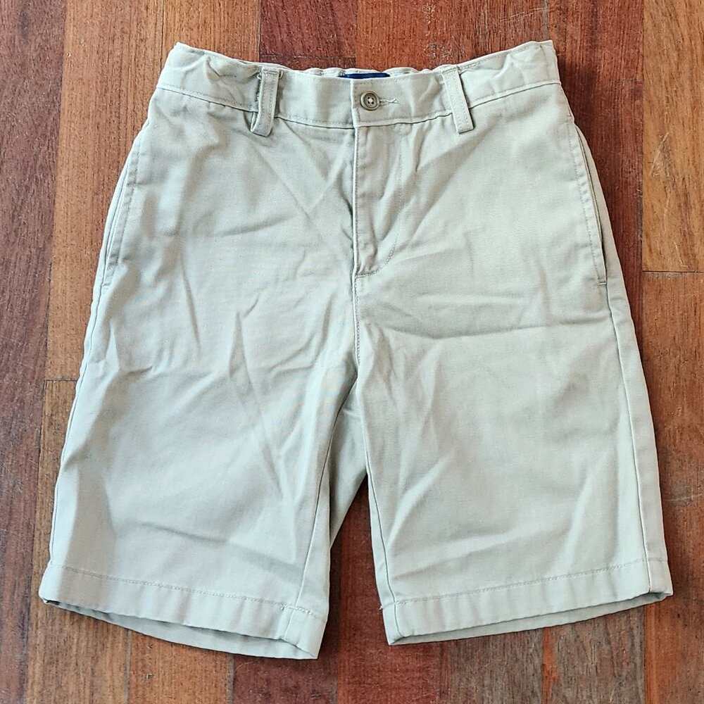 Land's End Boys Flat Front Chino Shorts Size 10